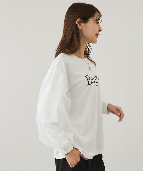 Jayro(ジャイロ)の「袖チュールプルオーバー(Tシャツ/カットソー・レディース・ブラック/ホワイト・M)」の11枚目の写真