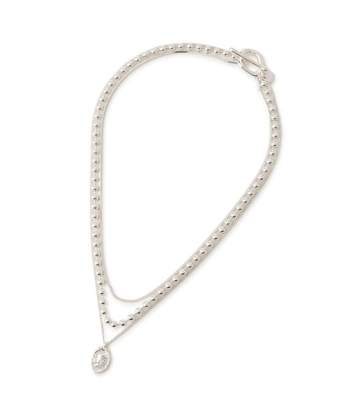 VIS（ビス）の「ダブルチェーンコインネックレス（ネックレス・レディース・ゴールド/シルバー・F）」の7枚目の写真