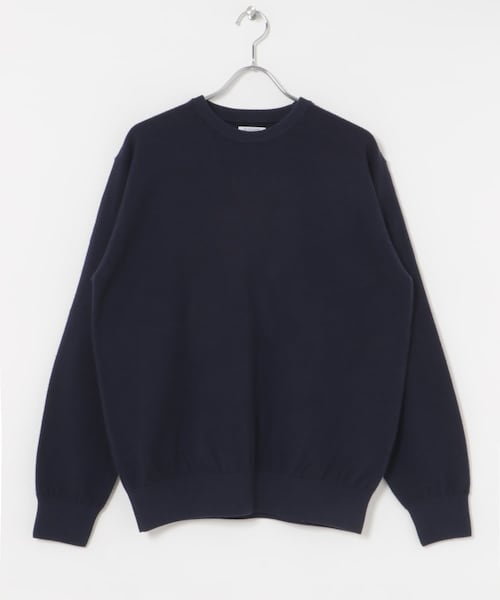 URBAN RESEARCH（アーバンリサーチ）の「Yonetomi　Spiber NEW BASIC KNIT PULLOVER（ニット/セーター・メンズ・24ORANGE/14BLACK/63NAVY・3/4）」の8枚目の写真