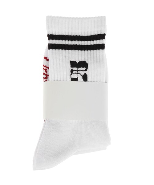 EVRIS（エヴリス）の「オリジナルロゴソックス（ソックス/靴下・レディース・ホワイト・F）」の2枚目の写真