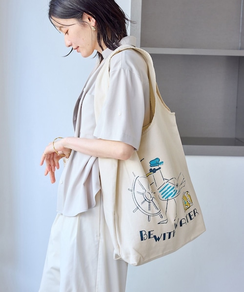 ROPE' PICNIC（ロペピクニック）の「【HERRY HANSEN/へリーハンセン】TEAR DROP TOTE（トートバッグ・レディース・キナリ/キナリ系・F）」の7枚目の写真