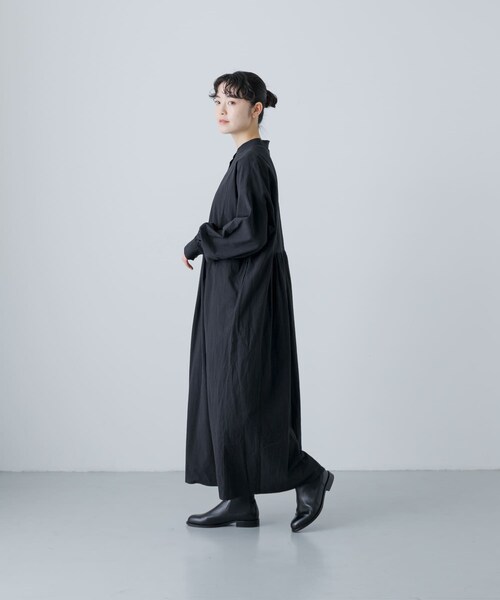 かぐれ（カグレ）の「コットンギャザーワンピース（ワンピース・レディース・OFF/BLACK・1）」の17枚目の写真