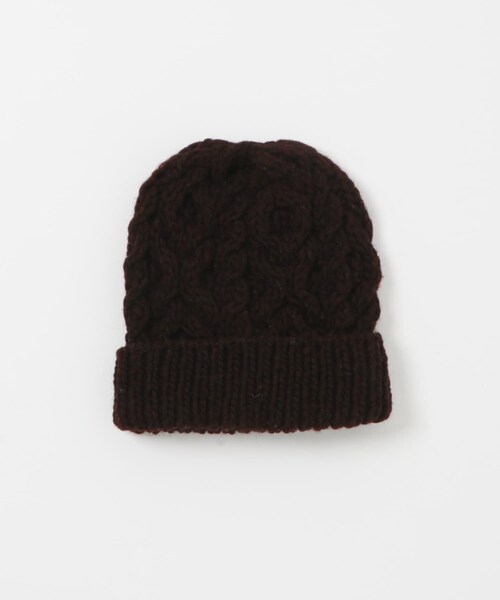 かぐれ（カグレ）の「ペルーアランワッチキャップ（ニットキャップ/ビーニー・レディース・GRAY/COFFEE・Free）」の6枚目の写真