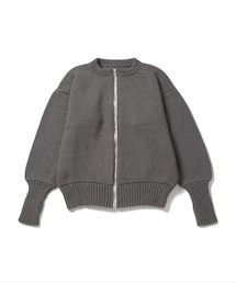 ADAM ET ROPE' | 【KYOU/キョウ】WOOD Bulky Yarn Military Cardigan(カーディガン/ボレロ)