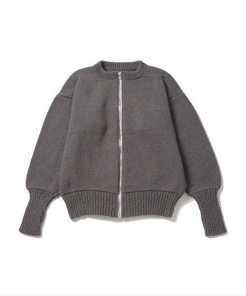 ADAM ET ROPE'(アダムエロペ)の「【KYOU/キョウ】WOOD Bulky Yarn Military Cardigan(カーディガン/ボレロ・メンズ・グレー・2)」の1枚目の写真