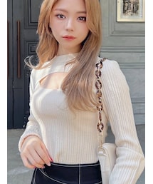 RESEXXY | バスト切り替え2WAYニットトップス(ニット/セーター)