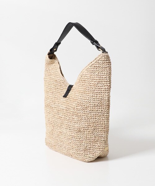 URBAN RESEARCH ROSSO（アーバンリサーチロッソ）の「VIOLAd’ORO　ラフィアワンショルダーバッグ（かごバッグ・レディース・NATU BLK・-）」の4枚目の写真