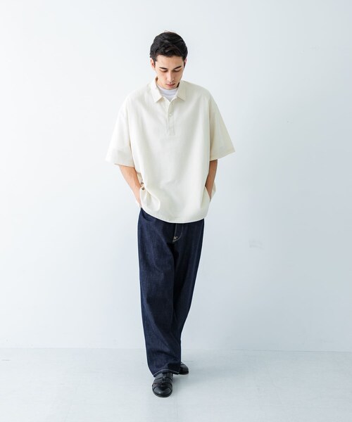 URBAN RESEARCH（アーバンリサーチ）の「『UR TECH DRYLUXE』高機能リネンポロシャツ（ポロシャツ・メンズ・FADE BLACK/BEIGE/BURGUNDY・M/L）」の10枚目の写真