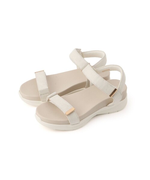 ROPE' PICNIC(ロペピクニック)の「ワニカンベルクロスニーカーサンダル(サンダル・レディース・ブラック/キナリ/ベージュ/ベージュ系/ネイビー・L/M/S)」の3枚目の写真