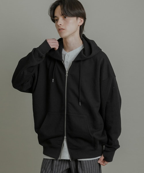 SENSE OF PLACE by URBAN RESEARCH（センスオブプレイスバイアーバンリサーチ）の「『ユニセックス』Wジップパーカー（パーカー・メンズ・IVORY/BLACK/GRAY/RED・M/L）」の18枚目の写真