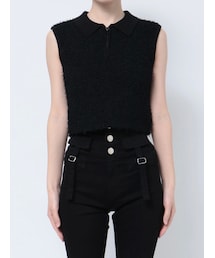 EMODA | フリンジヤーンジップタンクトップ(タンクトップ)