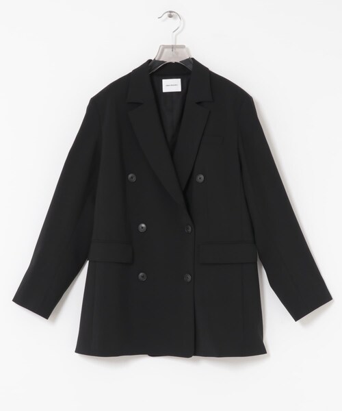 URBAN RESEARCH（アーバンリサーチ）の「ウールブレンドテーラードジャケット（テーラードジャケット・レディース・GRY STRIPE/BLACK・36/38）」の14枚目の写真