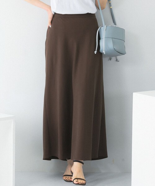 URBAN RESEARCH ROSSO（アーバンリサーチロッソ）の「リネンフレアーナロースカート（スカート・レディース・red/ivory/green/brown・36/38）」の13枚目の写真