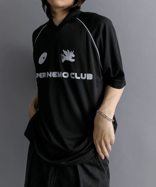 SENSE OF PLACE by URBAN RESEARCH(センスオブプレイスバイアーバンリサーチ)の「『別注』SHUHEI KOKI×SENSE OF PLACE ゲームシャツ(Tシャツ/カットソー・メンズ・BLACK/L.BLUE/NAVY・M/L)」の13枚目の写真