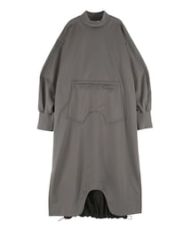 UN3D. | ROUND HEM 3LAYER FLEECE OP(ワンピース)