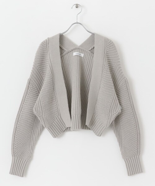 URBAN RESEARCH Sonny Label（アーバンリサーチサニーレーベル）の「ニットボレロカーディガン（カーディガン/ボレロ・レディース・ラベンダー/オフ/ライトグレー・FREE）」の22枚目の写真