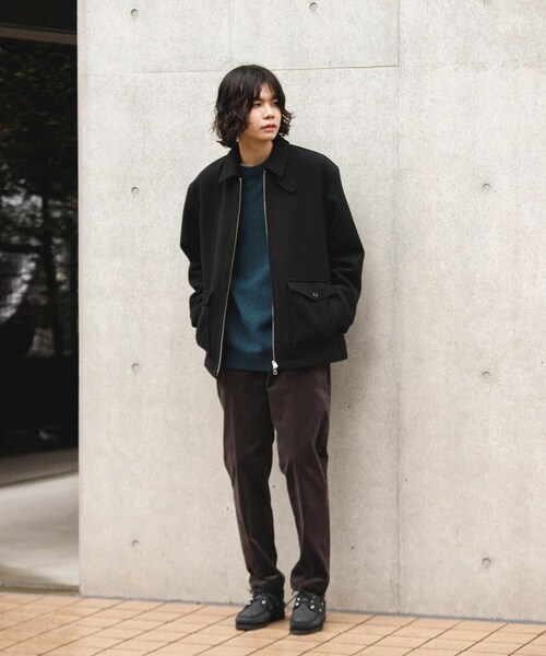 URBAN RESEARCH DOORS(アーバンリサーチドアーズ)の「ウールブレンドハリントンジャケット(テーラードジャケット・メンズ・MOCHA/BLACK・M/L)」の15枚目の写真