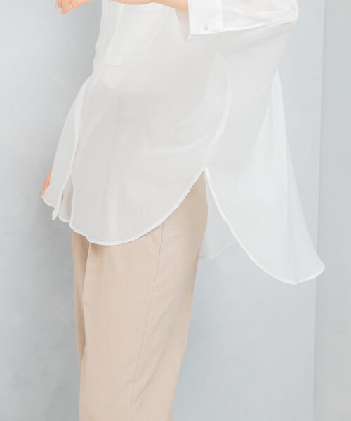 URBAN RESEARCH ROSSO（アーバンリサーチロッソ）の「アセテートシアードルマンシャツ（シャツ/ブラウス・レディース・MAUVE PINK/OFF WHITE・FREE）」の16枚目の写真