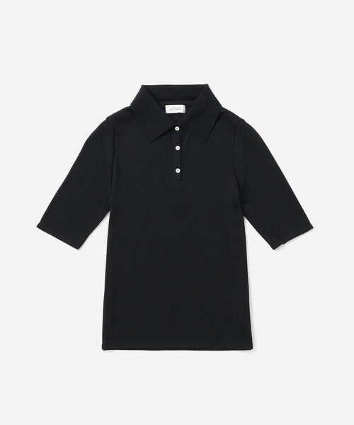 Saturdays NYC(サタデーズ ニューヨークシティ )の「Devin Rib Poloshirt(ポロシャツ・レディース・ブラック/オフホワイト/イエロー・L/M/S)」の9枚目の写真