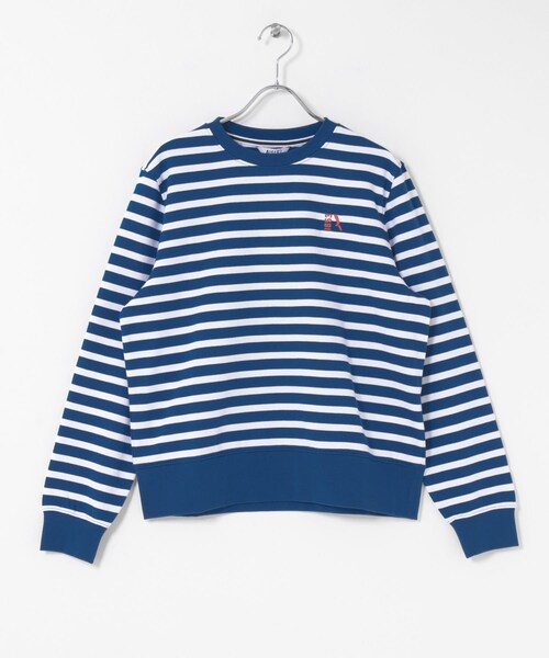 THE GOODLAND MARKET（ザグッドランドマーケット）の「AIGLE　UVカット フレンチテリーストライプスウェット（スウェット・レディース・ABYSSE/EMPIRE/ICE BLUE・36/38）」の4枚目の写真