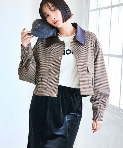 ショートカバーオールジャケット