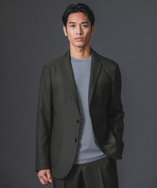 URBAN RESEARCH DOORS(アーバンリサーチドアーズ)の「LIFE STYLE TAILOR ウールライクツイルコンフォータブルジャケット(テーラードジャケット・メンズ・KHAKI/NAVY/BROWN・S/M/L/XL)」の20枚目の写真