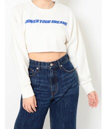 EVRIS | センターロゴクロップドトップス(Tシャツ/カットソー)