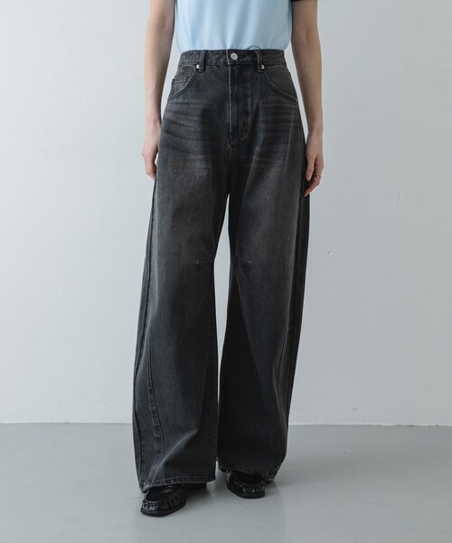 SENSE OF PLACE by URBAN RESEARCH(センスオブプレイスバイアーバンリサーチ)の「カーブデニム(デニムパンツ・レディース・BEIGE/D.INDIGO/GRAY/MINT・S/M/L)」の15枚目の写真
