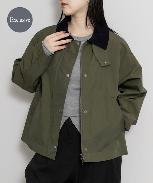 THE GOODLAND MARKET（ザグッドランドマーケット）の「『別注』MIDIUMISOLID×THE GOODLAND MARKET　detroit JK（テーラードジャケット・レディース・beige/khaki/Navy・FREE）」の2枚目の写真