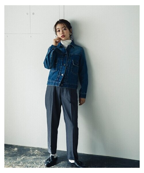 nissen（ニッセン）の「【sail】テーパードパンツ　小さいサイズ（パンツ・レディース・グレー/ブラック・P58/P61）」の5枚目の写真