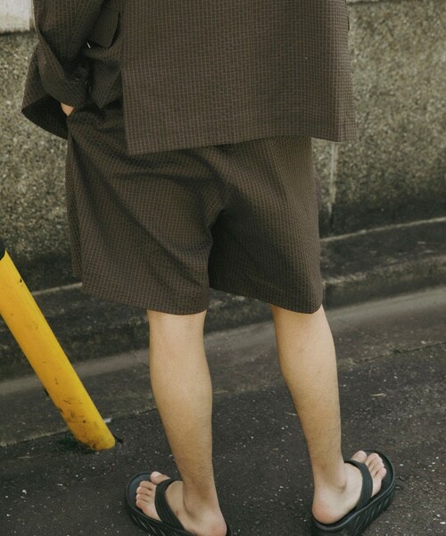 URBAN RESEARCH（アーバンリサーチ）の「『別注』NEAT×URBS　DOT'S SEERSUCKER TRUNKS（その他パンツ・メンズ・BLACK/BROWN・M/L/XL）」の12枚目の写真