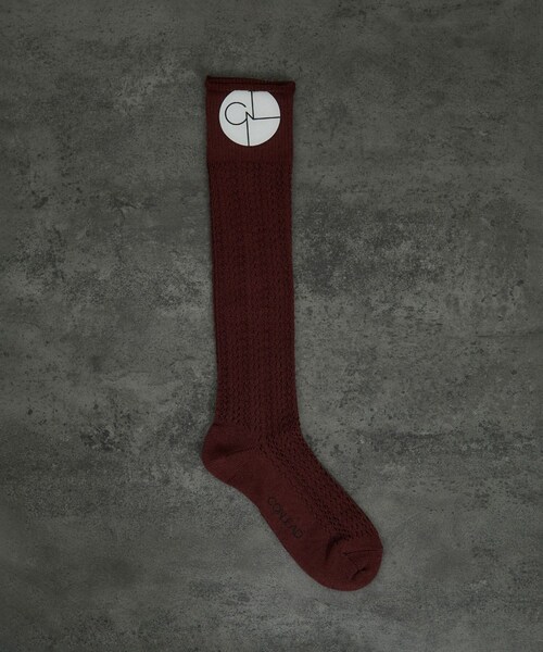 ADAM ET ROPE'(アダムエロペ)の「【CONLEAD(コンリード)】Lace Long socks / レースロングソックス(ソックス/靴下・レディース・ホワイト/ダークブラウン/ライトグリーン/ピンク・F)」の3枚目の写真