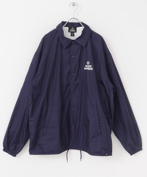 URBAN RESEARCH Sonny Label（アーバンリサーチサニーレーベル）の「MAGIC NUMBER　SEEYOUINTHEWATER COACH JACKET（テーラードジャケット・メンズ・D NAVY/BURGUNDY/FOREST/BLACK・M/L/XL）」の3枚目の写真