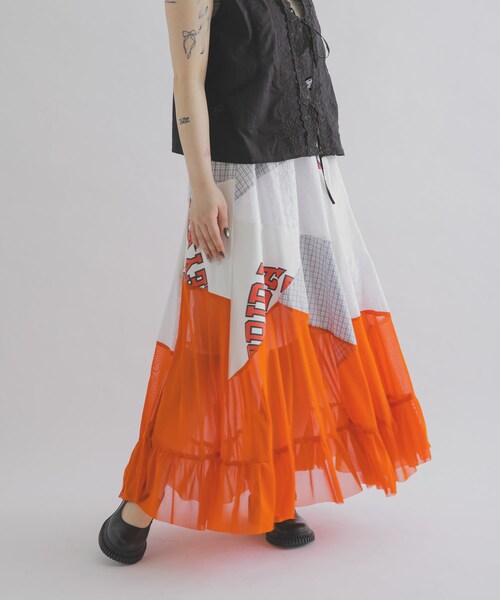 THE GOODLAND MARKET（ザグッドランドマーケット）の「DEAR EPISODE　655 SKIRT（スカート・レディース・ORANGE1/ORANGE2・Free）」の4枚目の写真
