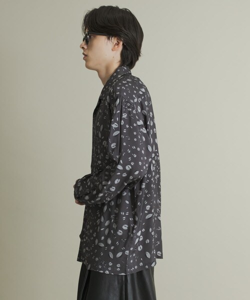 SENSE OF PLACE by URBAN RESEARCH(センスオブプレイスバイアーバンリサーチ)の「アソートパターンオープンカラーロングスリーブシャツ(シャツ/ブラウス・メンズ・BLK×CHA/L.BEG×GRN/NVY×BLU・M/L)」の10枚目の写真