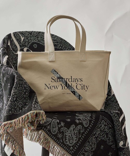 Saturdays NYC（サタデーズ ニューヨークシティ ）の「MIYAGIHIDETAKA x Saturdays NYC Bandana Slash Tote bag（トートバッグ・レディース・ブラック/レッド・F）」の13枚目の写真