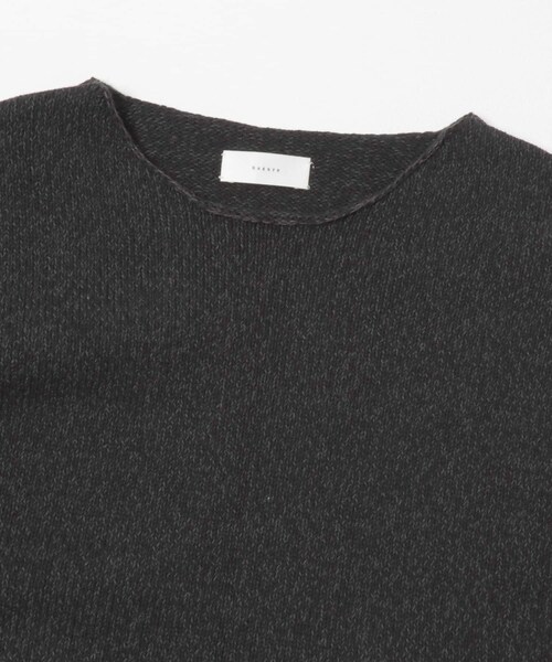 かぐれ（カグレ）の「テープヤーンボートネックニット（ニット/セーター・レディース・L/BEIGE/BLACK・Free）」の13枚目の写真