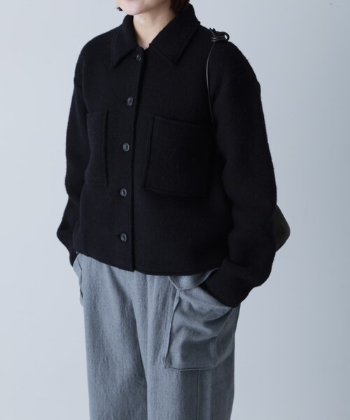 MEYAME　LIGHT WOOL SHORT JACKET