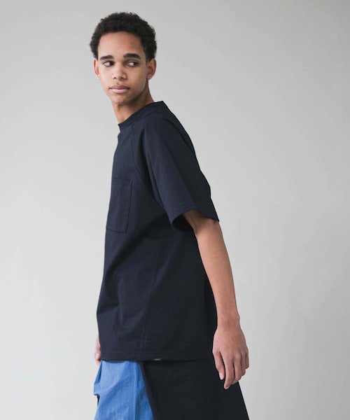 EKAL（エカル）の「『吸水速乾/UVカット』DRY OUT BALLOON FIT T-SHIRTS（Tシャツ/カットソー・メンズ・ブラック/ホワイト/ネイビー/グラファイト/ブラウンカーキ/ダークプラム・M/L）」の5枚目の写真