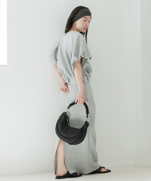 SENSE OF PLACE by URBAN RESEARCH（センスオブプレイスバイアーバンリサーチ）の「撥水 コードハンドルパフバッグ（ハンドバッグ・レディース・ブラック/ベージュ/レッド・One）」の6枚目の写真