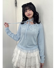 jouetie | レースドッキングカットトップス(Tシャツ/カットソー)