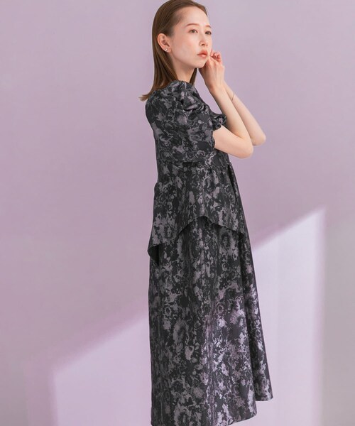 URBAN RESEARCH ROSSO（アーバンリサーチロッソ）の「ANDRESD　JACQUARD DRESS（ワンピース・レディース・L.GRAY/GRAY・M）」の5枚目の写真
