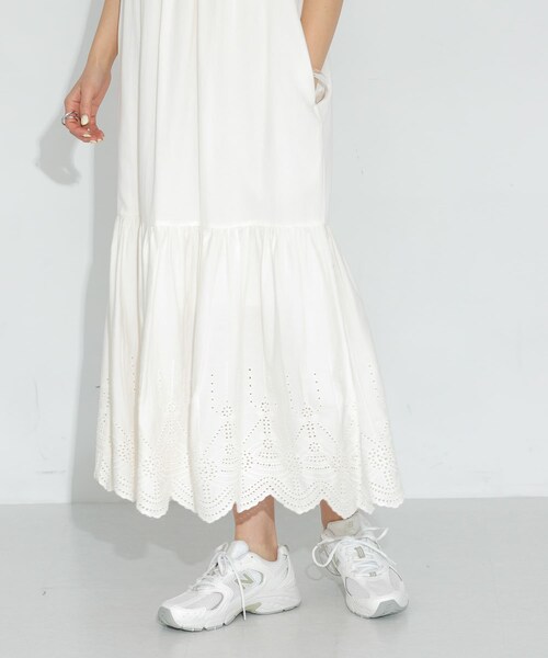 URBAN RESEARCH Sonny Label（アーバンリサーチサニーレーベル）の「シフリーコットンキャミワンピース（ワンピース・レディース・ブラウン/ブラック/オフ・FREE）」の8枚目の写真