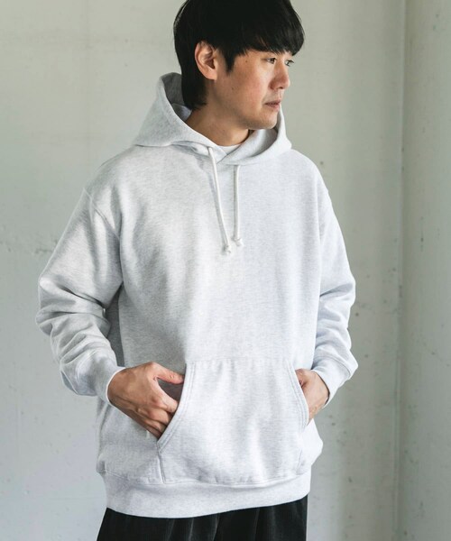 URBAN RESEARCH DOORS(アーバンリサーチドアーズ)の「裏起毛プルオーバーフーディー(パーカー・メンズ・ASH GRAY/TOP CCL・M/L)」の5枚目の写真