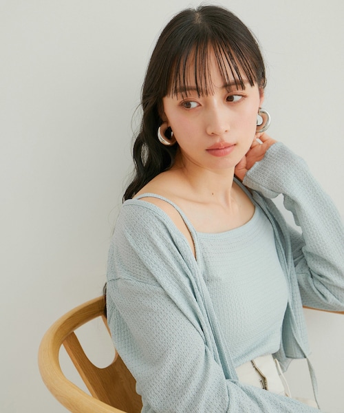 VIS(ビス)の「リボン使いアンサンブル(アンサンブル・レディース・オフホワイト/サックス/ピンク/クリーム・F)」の16枚目の写真
