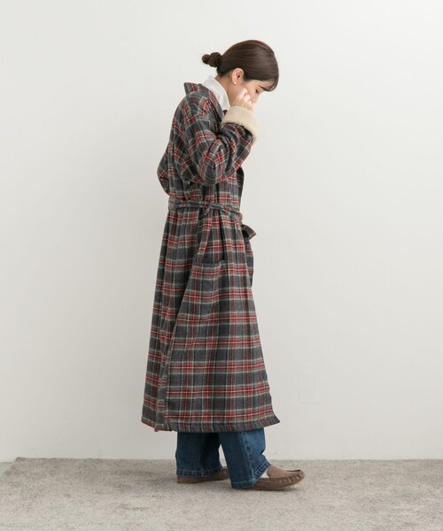 URBAN RESEARCH DOORS（アーバンリサーチドアーズ）の「L.L.Bean　ScotchPlaidFlannelRobe（テーラードジャケット・レディース・Grey/Swan・M）」の16枚目の写真