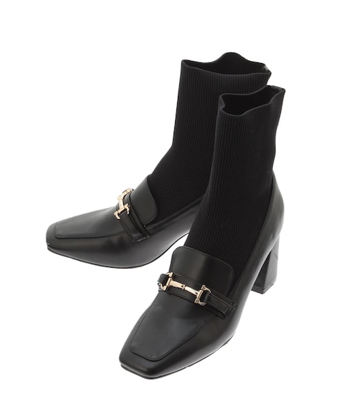 ソックスローファーブーツ