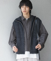 SENSE OF PLACE by URBAN RESEARCH | 『洗濯可』シャギーフーディーベスト(ベスト)