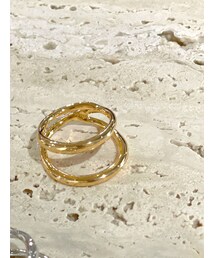 Ungrid | メタルデザインレイヤードリング(リング)