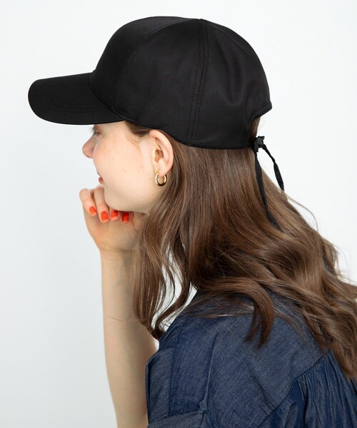 URBAN RESEARCH Sonny Label（アーバンリサーチサニーレーベル）の「UVCUTバックリボンキャップ（キャップ・レディース・ライトベージュ/ブラック/ピンク・one）」の6枚目の写真